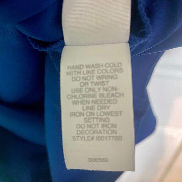 NWT Bisou Bisou Sapphire Blue Sleeveless Tank Sheath Dress Women's Size 4 - Picture 7 of 9